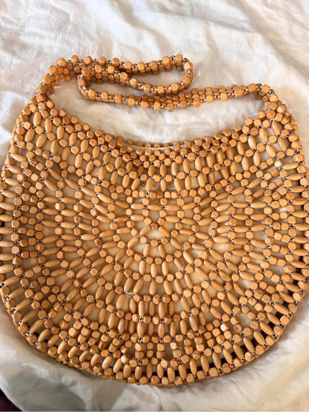 NEW Beautiful Sak Wooden Beaded Lightweight Hobo Bag @ STEAL price today!
